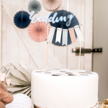 Cake Topper - Bunting Garland
